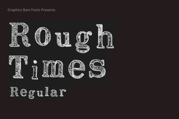 A Display Font With Texture and Character