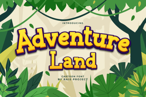 Adventure Land Font for Playful Handmade Product Designs