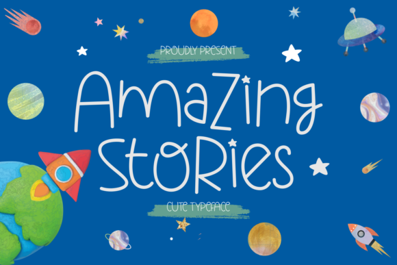 Amazing Stories: A Quirky Display Font for Campaigns
