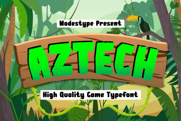 Aztech: A Chunky Display Font for Playful Editorial Layouts