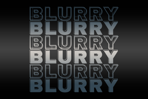 Blurry Font: A Creative Display Typeface for Your Brand