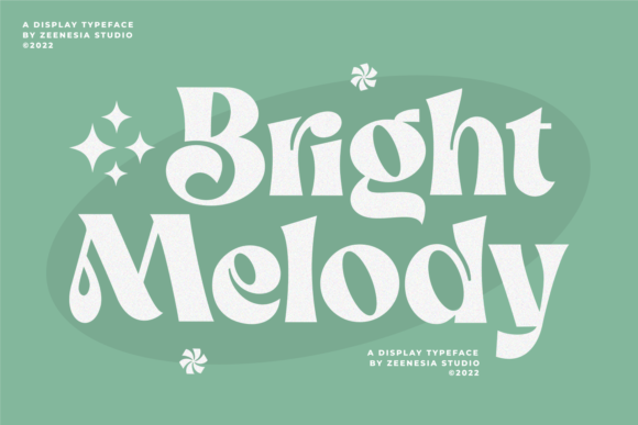 Bright Melody: A Vintage Display Font for Editorial Design