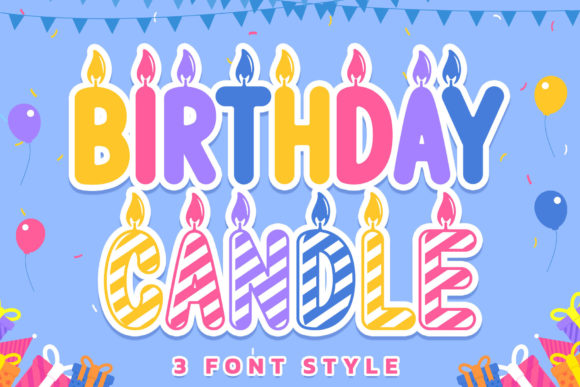 Bringing Birthday Candle Font to Life in Handmade Designs