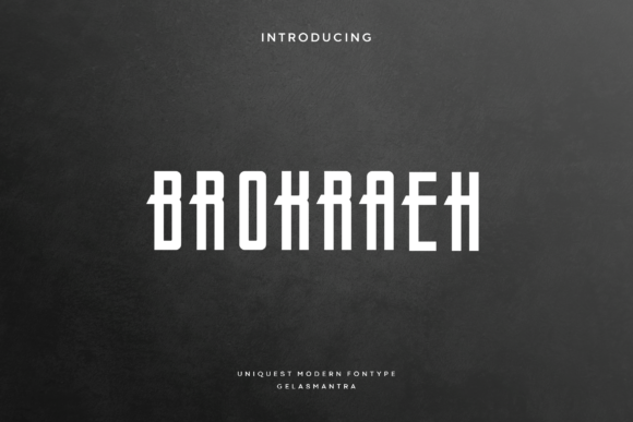 Brokraeh: A Bold Display Font for Modern Web Design