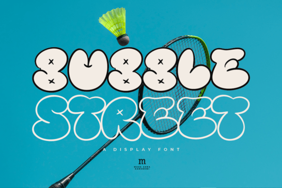Bubble Street: A Playful Display Font for Digital Creators