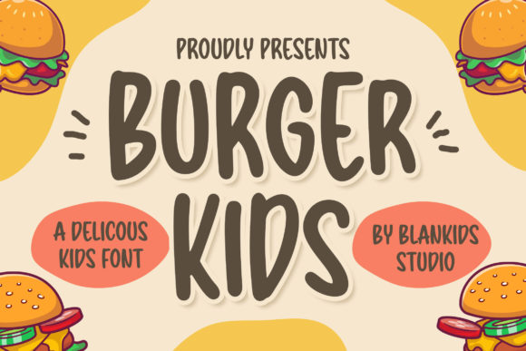 Burger Kids: The Playful Vintage Display Font