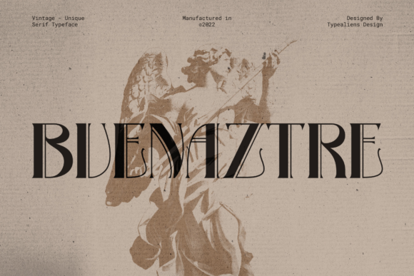 Bvenaztre: A Vintage Art Deco Typeface for Web Designers