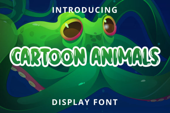 Cartoon Animals: The Playful Display Font That Grabs Attention