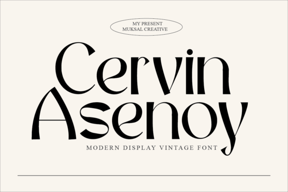 Cervin Asenoy: A Refined Display Font for Editorial Warmth