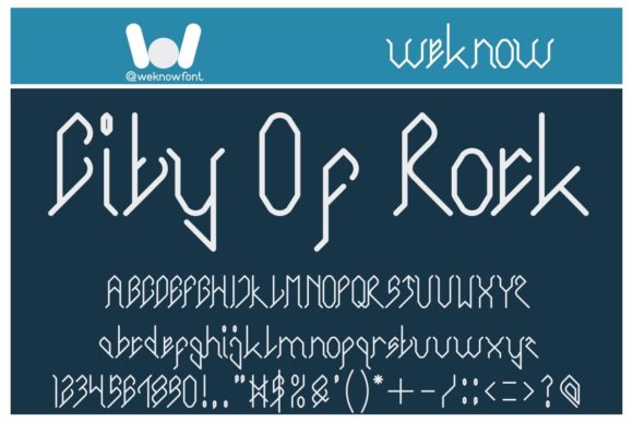 City of Rock: A Display Font Built for Campaign Visuals