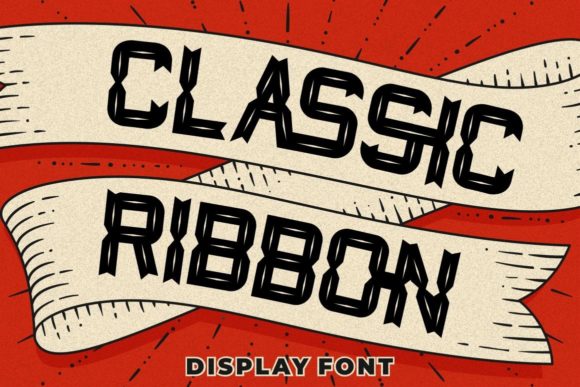 Classic Ribbon: A Vintage Display Font for Business Branding
