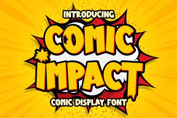 Comic Impact: A Bold Display Font That Makes Your Brand Unforgettable