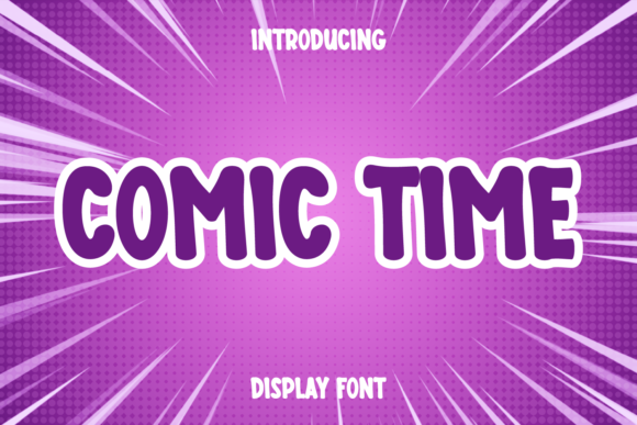 Comic Time: A Playful Display Font for Campaign Creatives