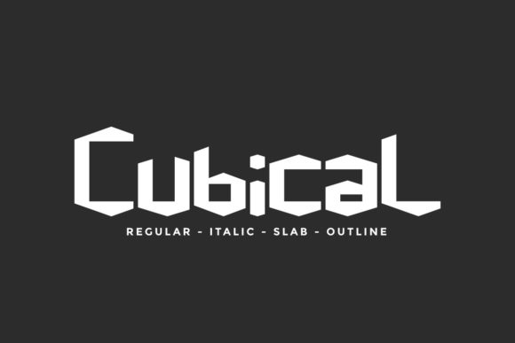 Cubical: A Futuristic Display Font for Creative Product Makers