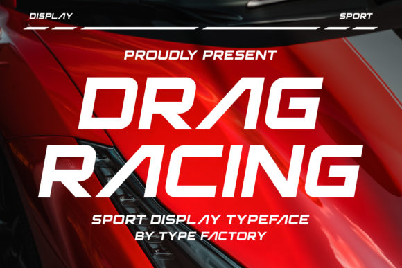 Drag Racing Font Brings Sporty Energy to Editorial Design