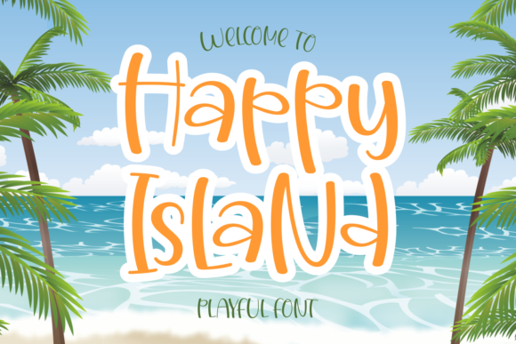 Happy Island: A Playful Display Font for Web Designers
