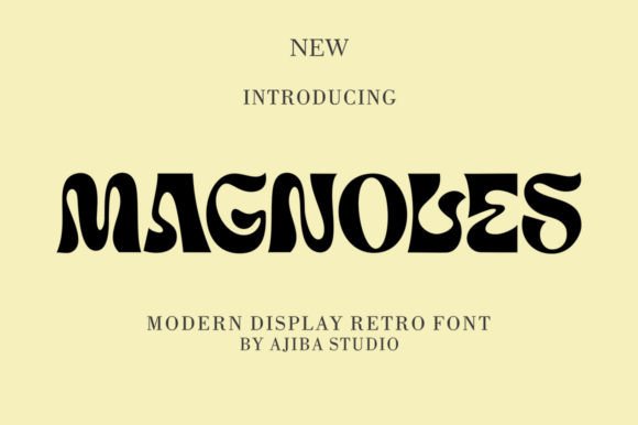 Magnoles: A Bold Retro Typeface for Editorial Design