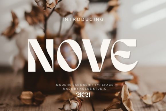 Nove Display Font: Elevating Small Business Branding with Style
