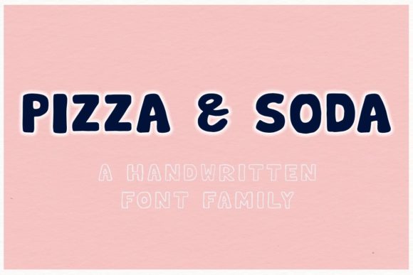 Pizza Soda: A Chunky Display Font for Digital Brands