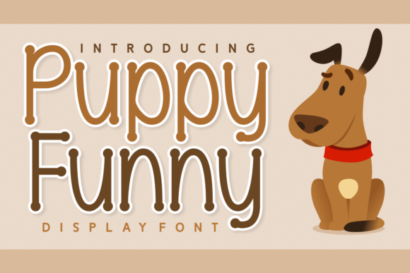 Puppy Funny Playful Display Font for Marketing Visuals