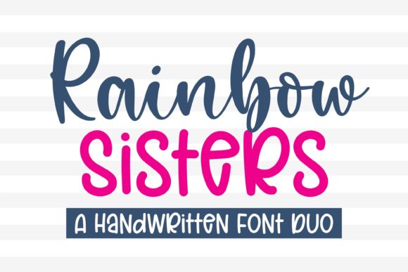 Rainbow Sister Font: A Delicate Handwritten Typeface for Editorial Design