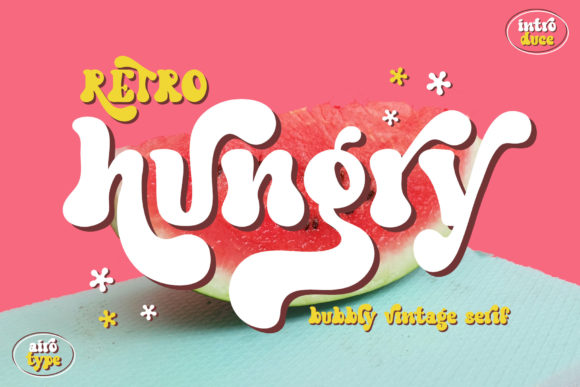 Retro Hungry: A Groovy Display Typeface for Bold Editorial Moods