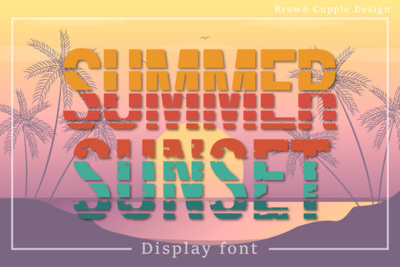 Summer Sunset Font Brings Retro Charm to Handmade Products