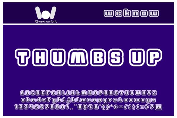 Thumbs Up Font: A Bold Display Typeface for Web Designers