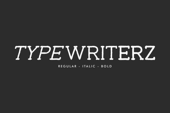 Typewriterz: A Vintage Display Font for Editorial Design