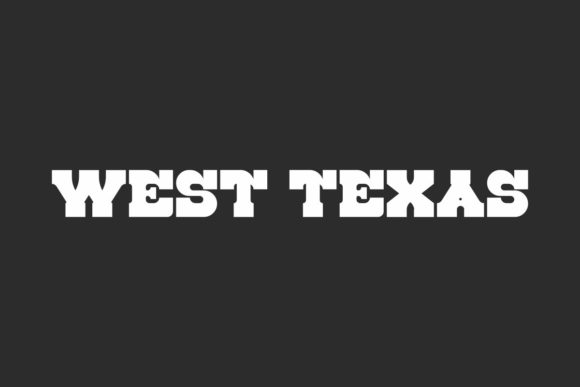 West Texas: A Bold Display Font for Rugged Web Branding