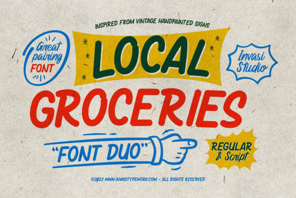 Why Local Groceries Font Brings Handmade Labels to Life