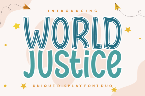 World Justice: The Playful Display Font for Creative Products