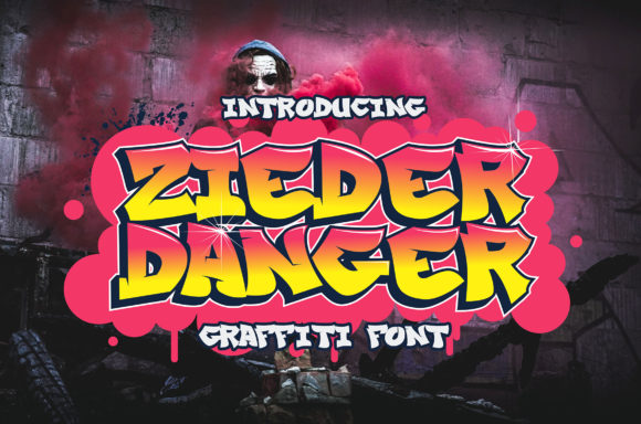 Zieder Danger Basic Graffiti: A Bold Display Font for Brands